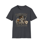 Copy of Bourbon, Cigars & Bad Advice T-Shirt — Skull Whiskey Bar Graphic Tee