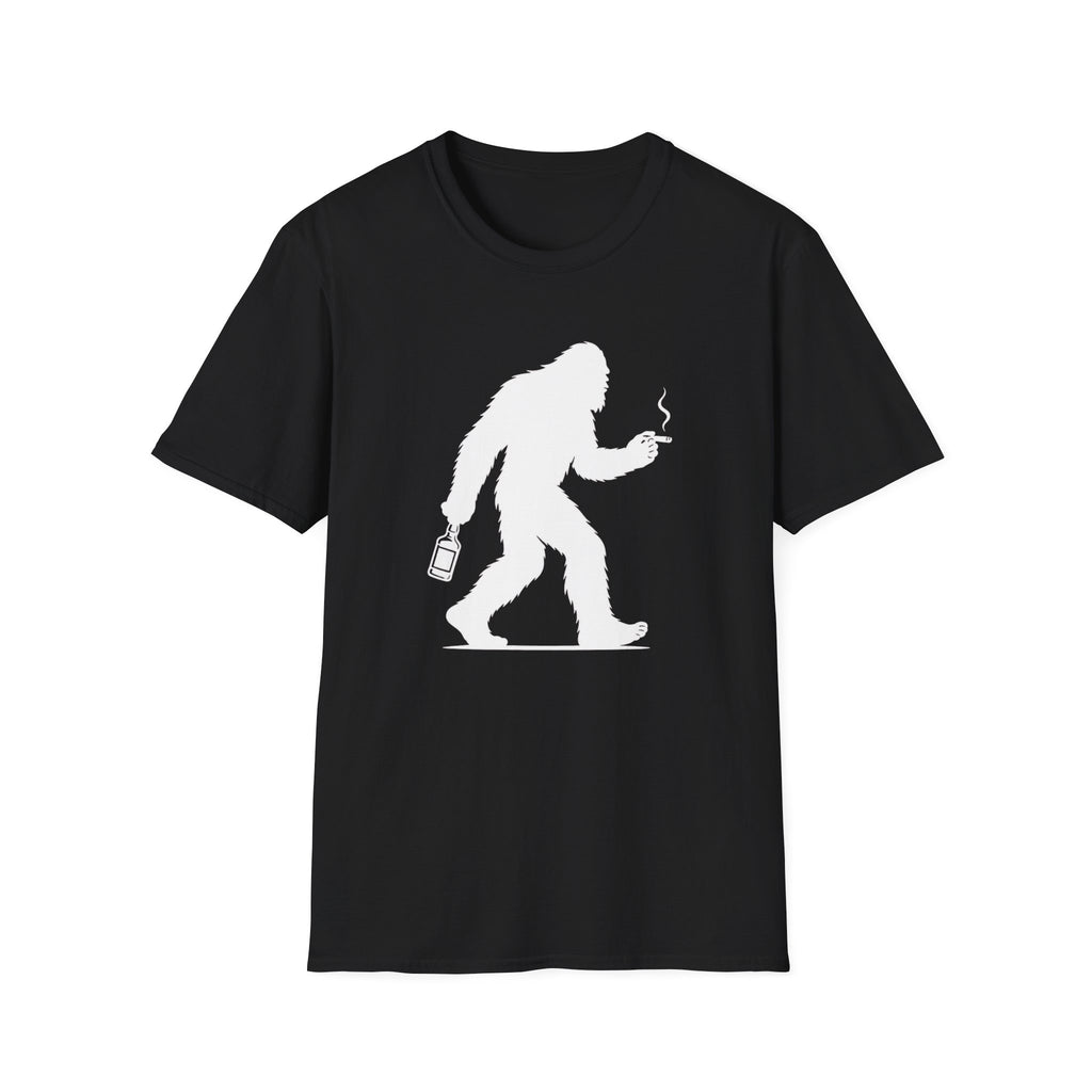 Bigfoot Cigar & Whiskey Silhouette T-Shirt