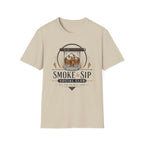 Whiskey & Cigar Smoke & Sip T-Shirt