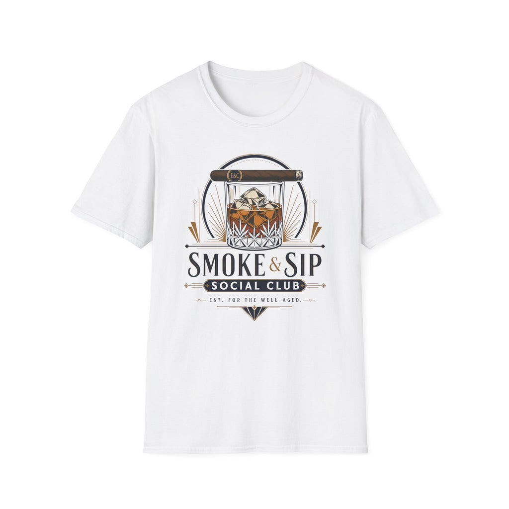 Whiskey & Cigar Smoke & Sip T-Shirt
