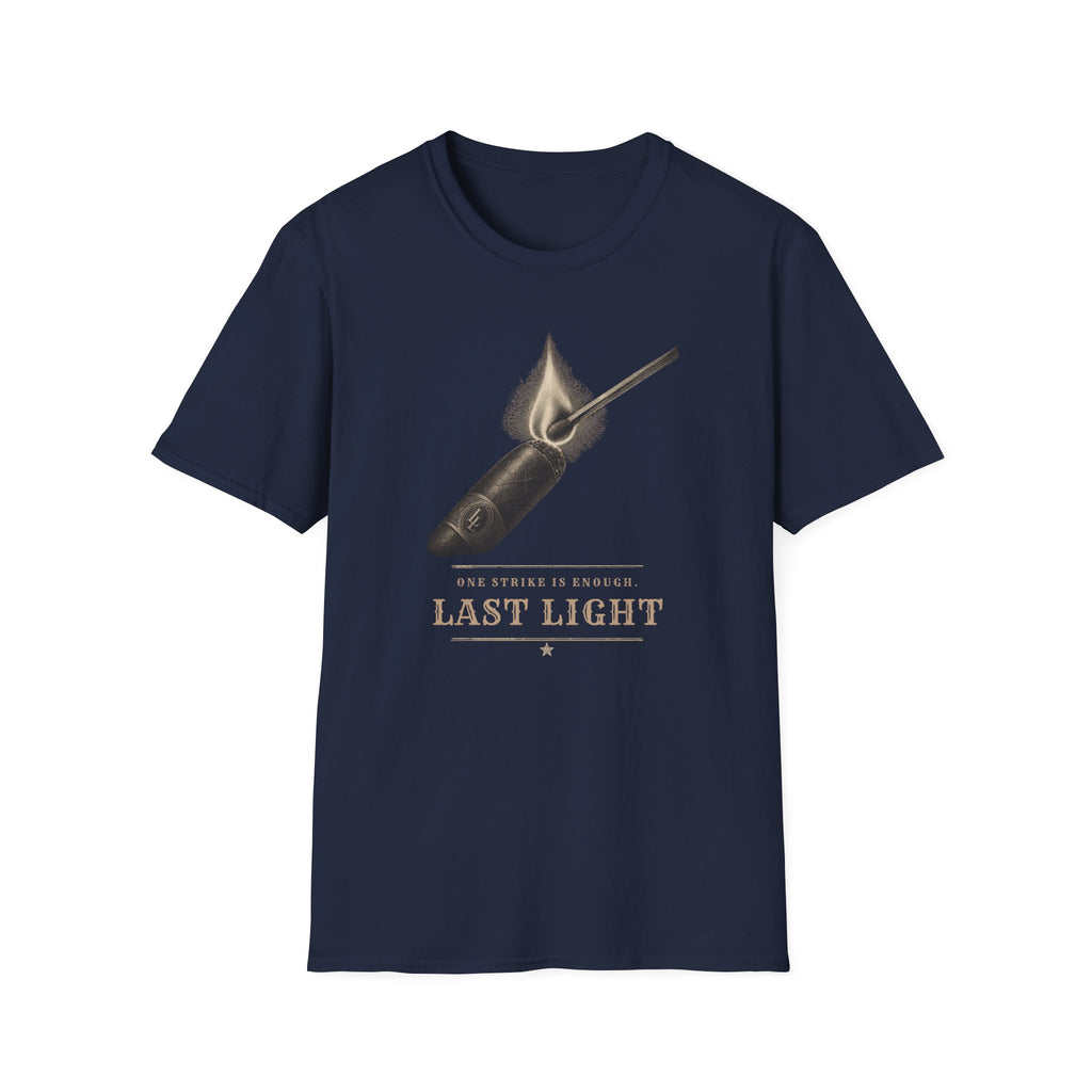 Last Light Vintage Matchstick Flame Graphic T-Shirt
