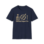 Emotional Support Trio (Whiskey Bottle, Cigar, Golf Tee) T-Shirt