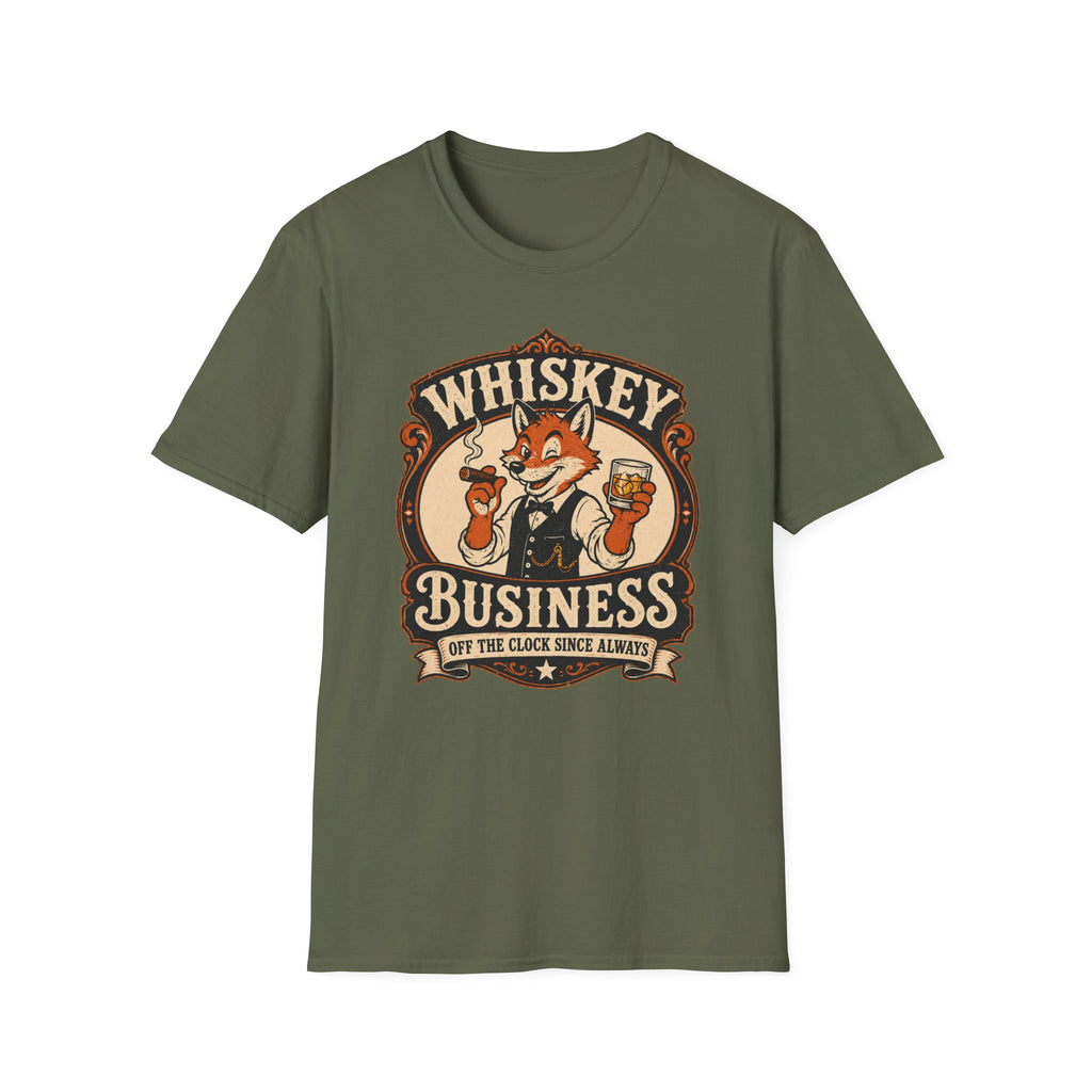 Whiskey Business Retro Fox T-Shirt