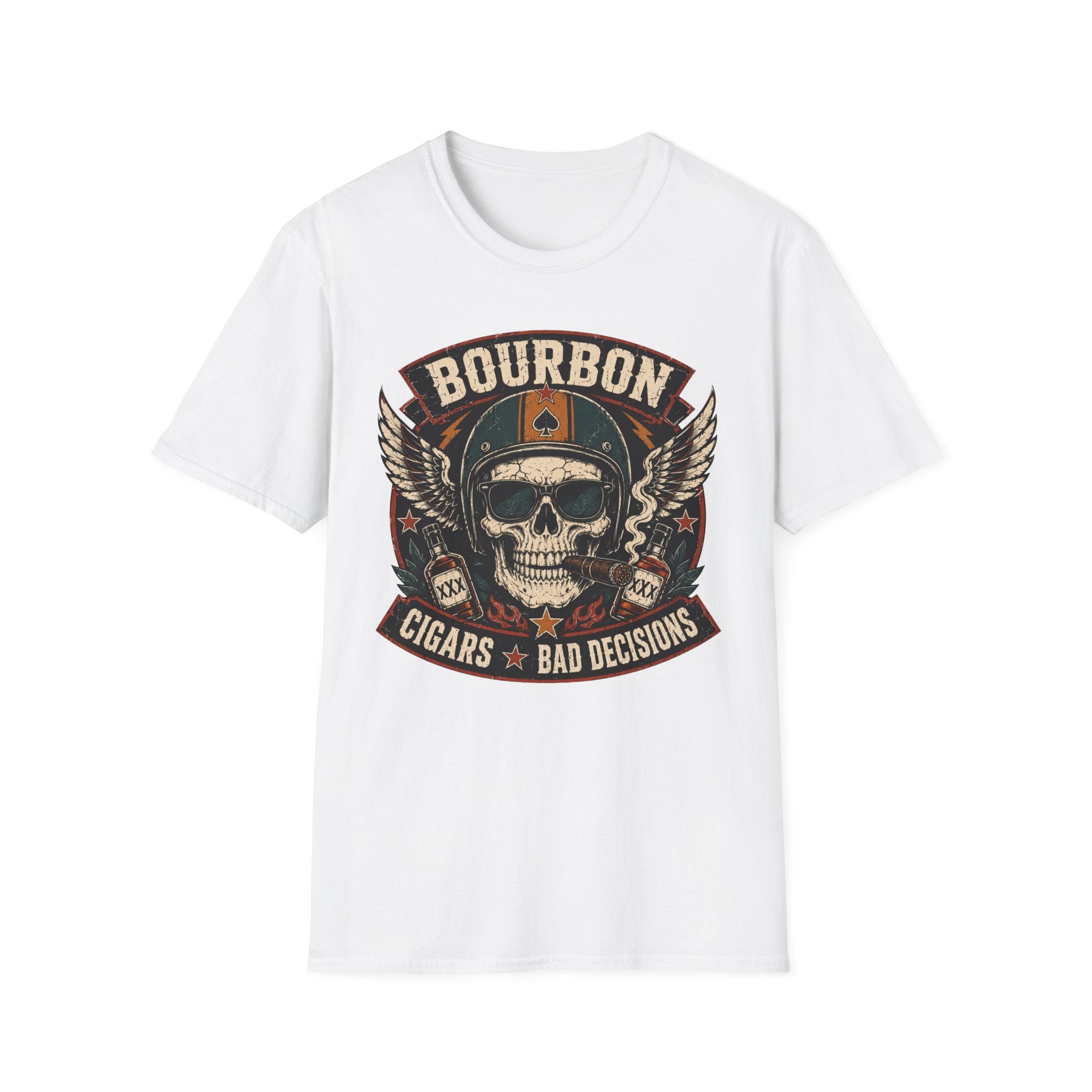 Bourbon Cigars & Bad Decisions Retro T-shirt