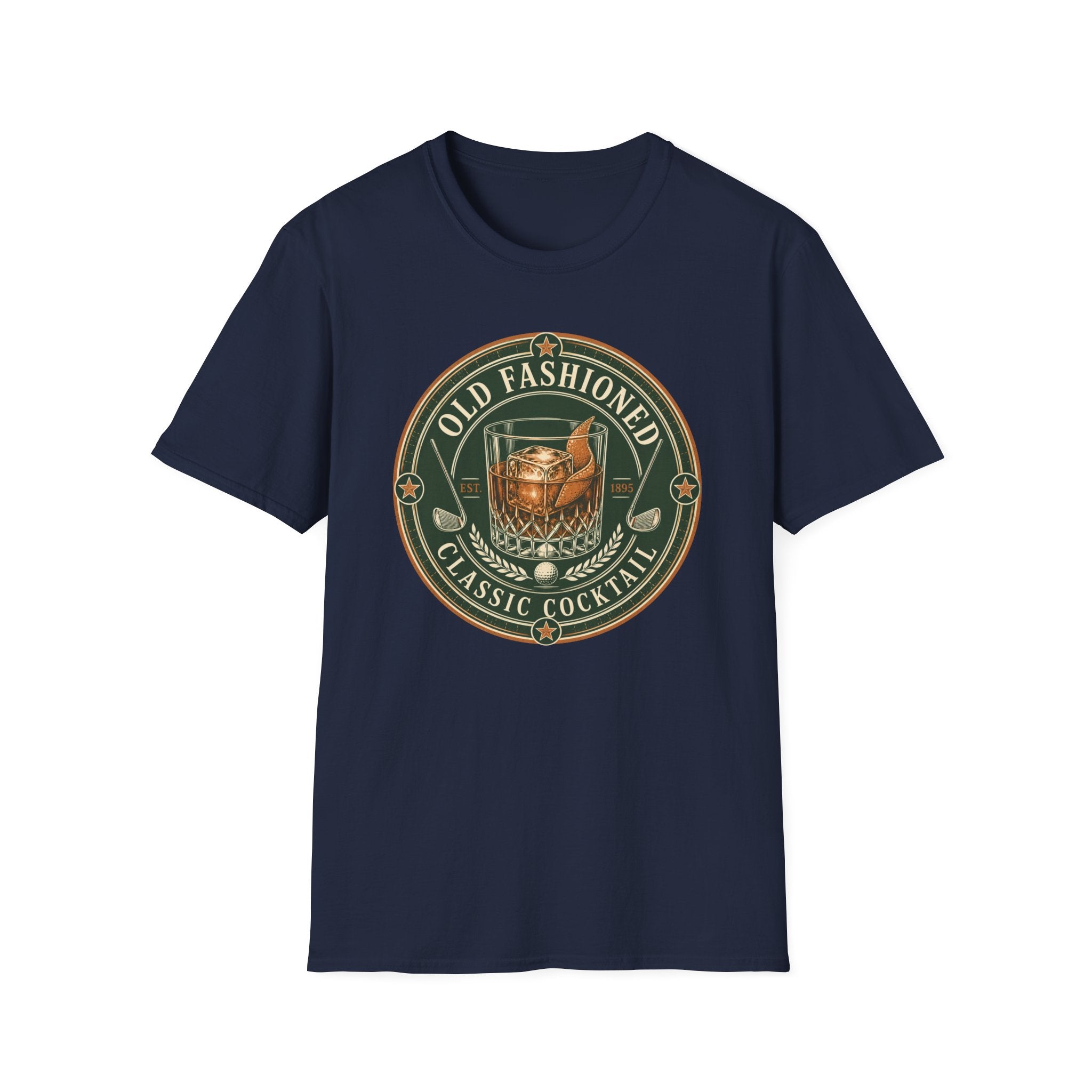 Old Fashioned Cocktail Golf T-Shirt