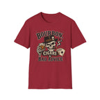 Bourbon, Cigars & Bad Advice Skull T-Shirt