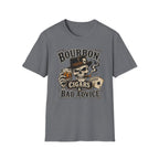 Bourbon, Cigars & Bad Advice Skull T-Shirt