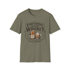 Emotional Support Whiskey Bottle & Glass T-Shirt