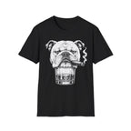 Bulldog with Cigar T-Shirt — Retro Grumpy Dog Graphic Tee