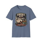 Whiskey & Cigar "Smoke, Sip, Deal" T-Shirt