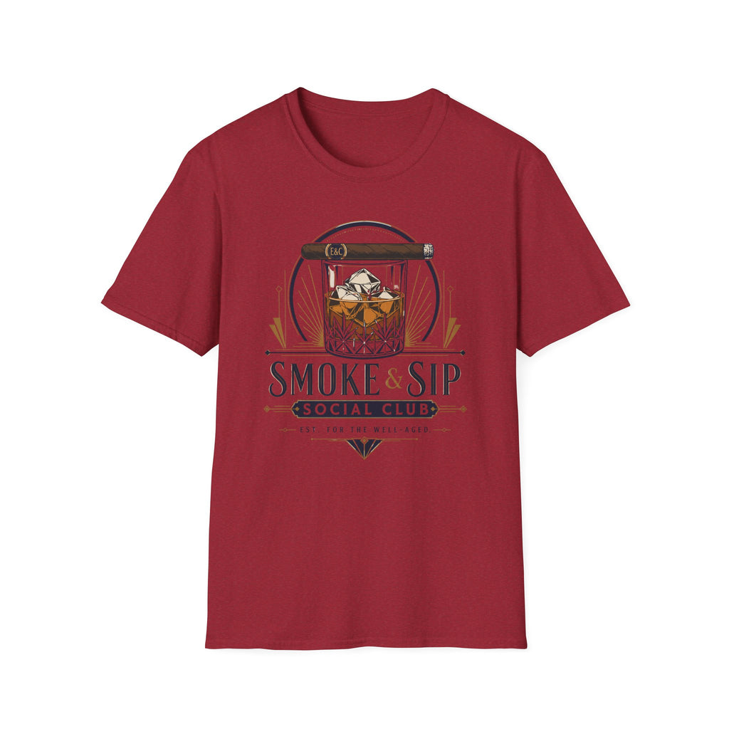 Whiskey & Cigar Smoke & Sip T-Shirt