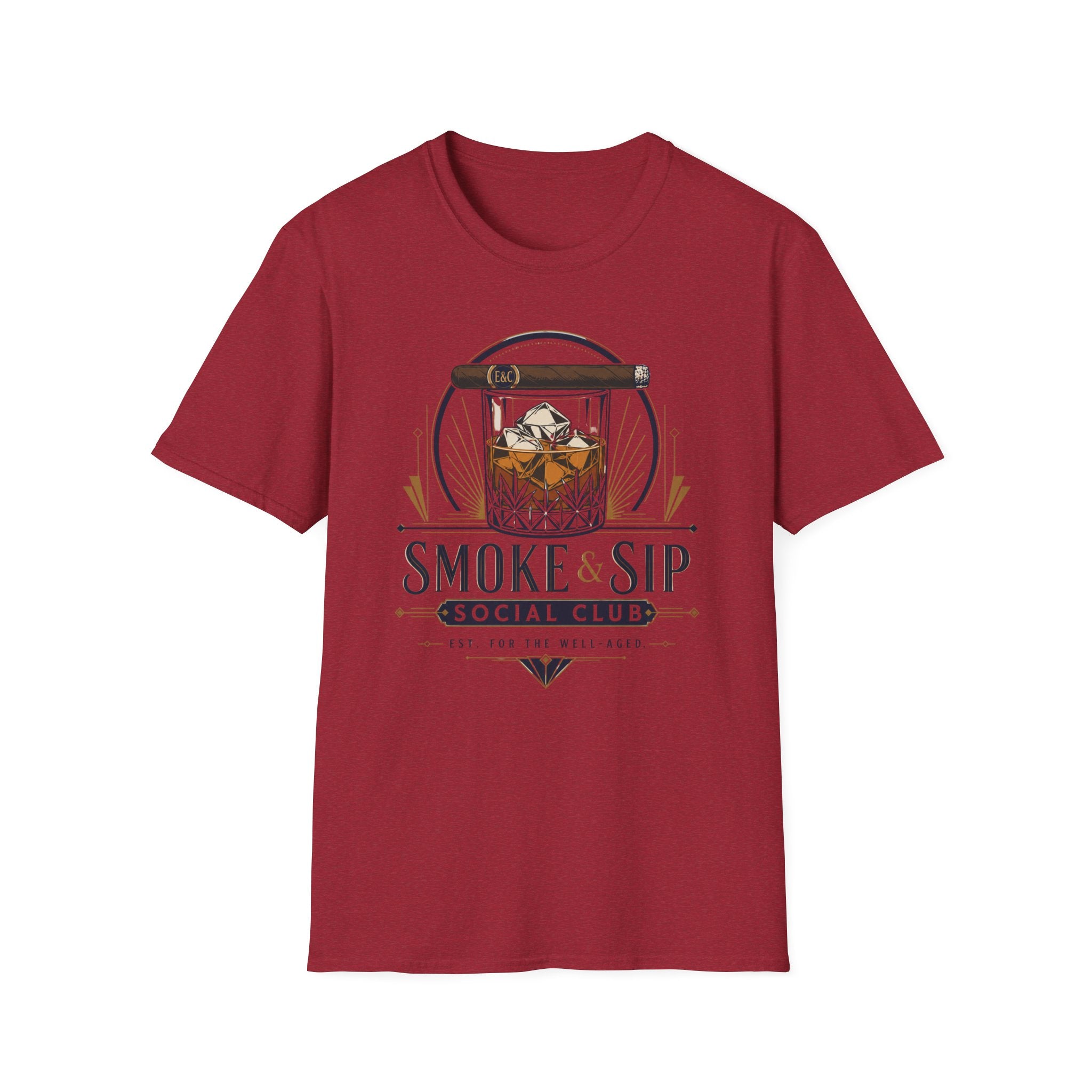 Whiskey & Cigar Smoke & Sip T-Shirt