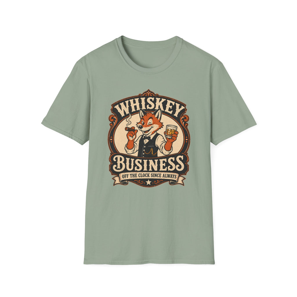 Whiskey Business Retro Fox T-Shirt