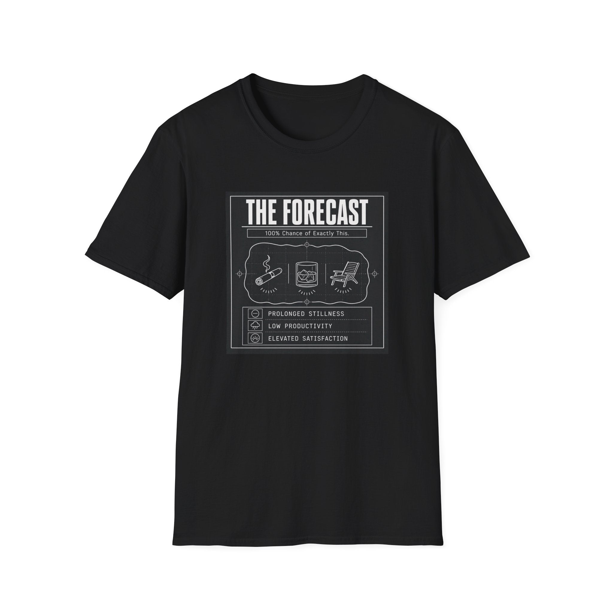 "The Forecast: 100% Chance of Exactly This" Vintage Graphic T-Shirt