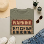 Copy of Warning May Contain Bourbon T-Shirt — Vintage Whiskey Sign Tee