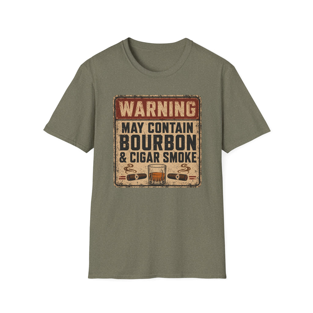Copy of Warning: May Contain Bourbon & Cigar Smoke T-Shirt