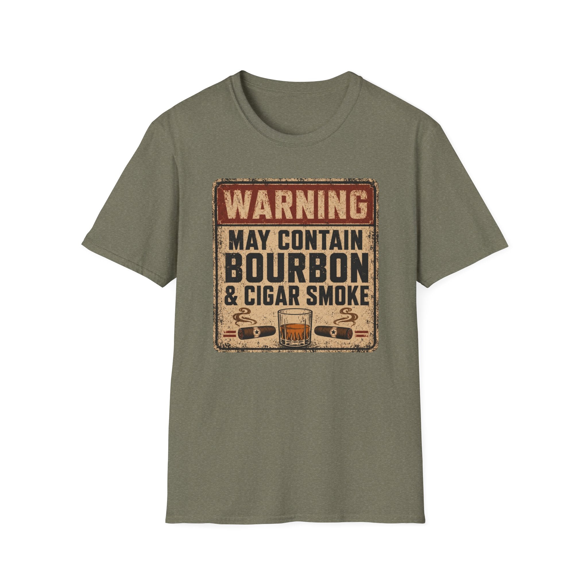 Copy of Warning: May Contain Bourbon & Cigar Smoke T-Shirt
