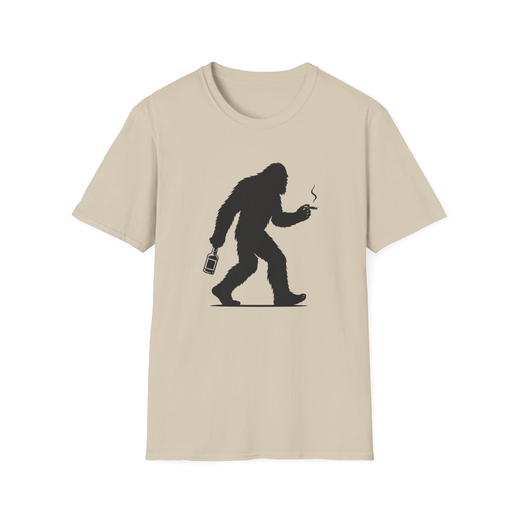 Bigfoot Cigar & Whiskey Silhouette T-Shirt