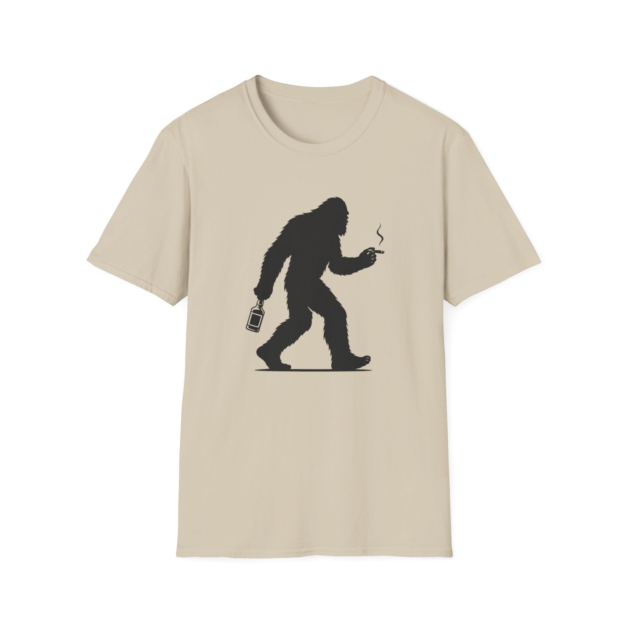 Bigfoot Cigar & Whiskey Silhouette T-Shirt