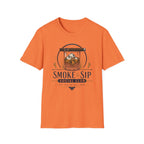 Copy of Smoke & Sip T-Shirt — 'Smoke & Sip Social Club' Whiskey Glass & Cigar Design