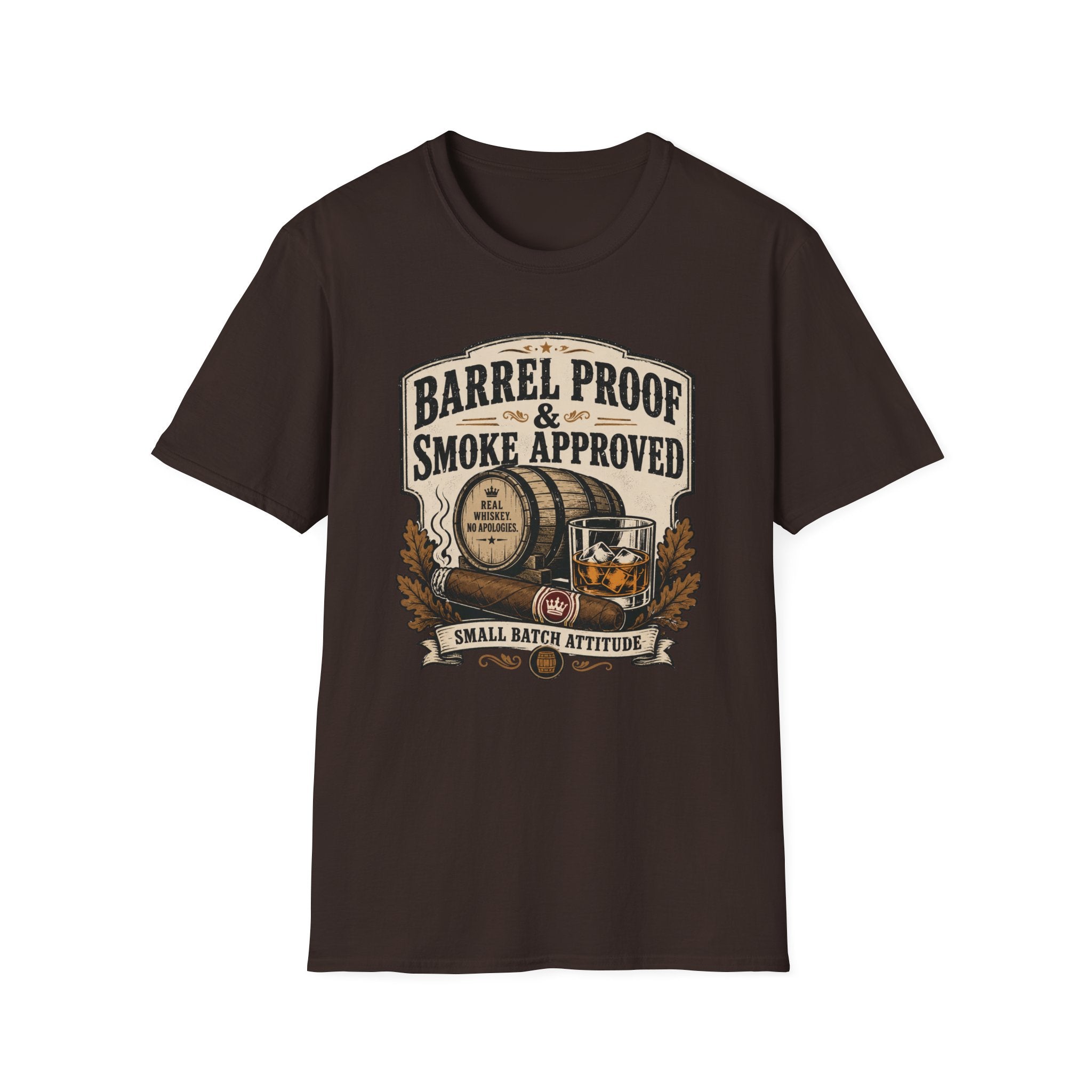 Copy of Barrel Proof & Smoke Approved T-Shirt — Whiskey Barrel Distillery Tee