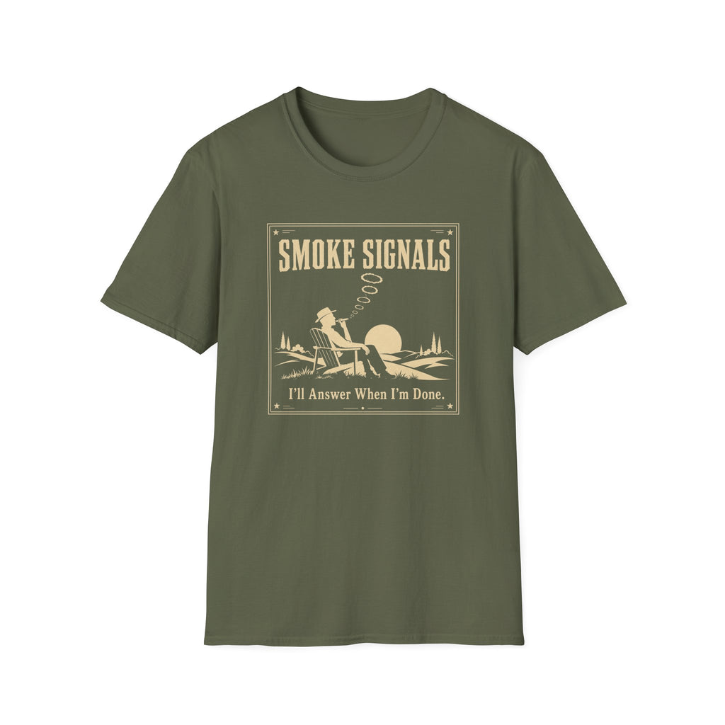 Smoke Signals Vintage Camper Relaxing T-Shirt