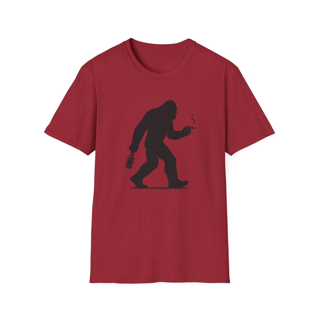 Bigfoot Cigar & Whiskey Silhouette T-Shirt