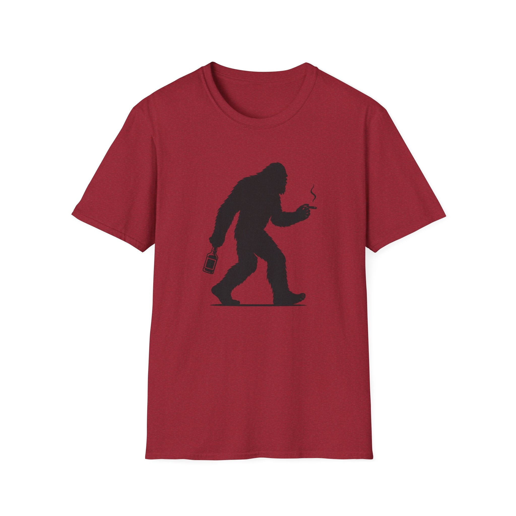 Bigfoot Cigar & Whiskey Silhouette T-Shirt