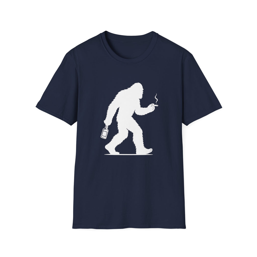 Bigfoot Cigar & Whiskey Silhouette T-Shirt