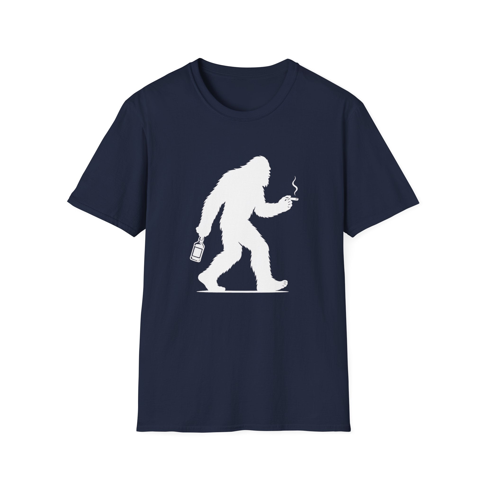 Bigfoot Cigar & Whiskey Silhouette T-Shirt
