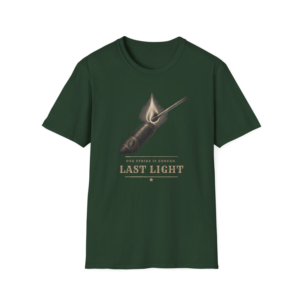 Last Light Vintage Matchstick Flame Graphic T-Shirt