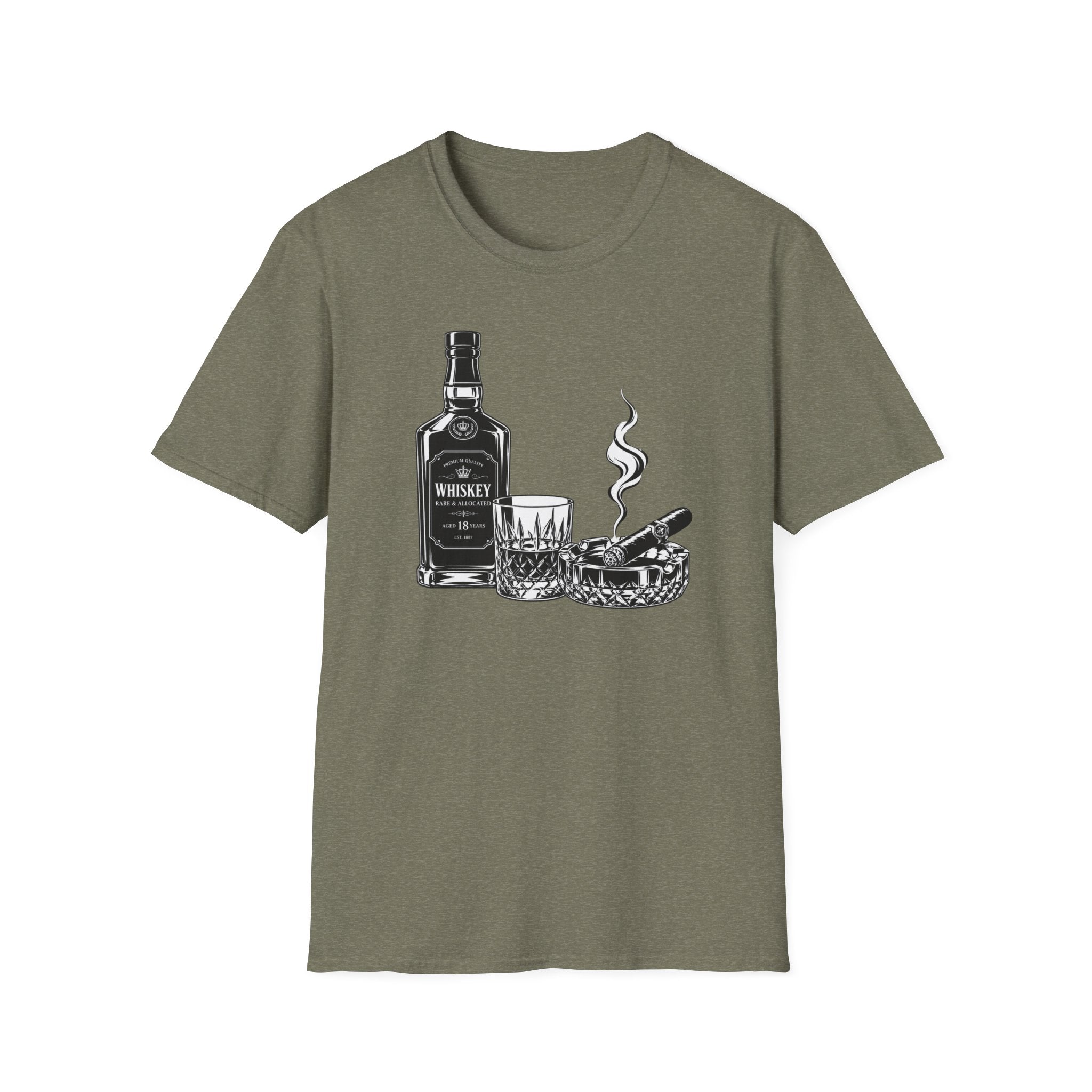 Bottle Glass Cigar Ashtray T-Shirt