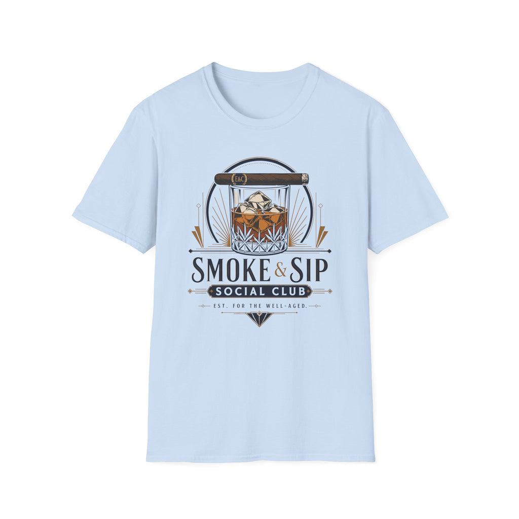 Whiskey & Cigar Smoke & Sip T-Shirt