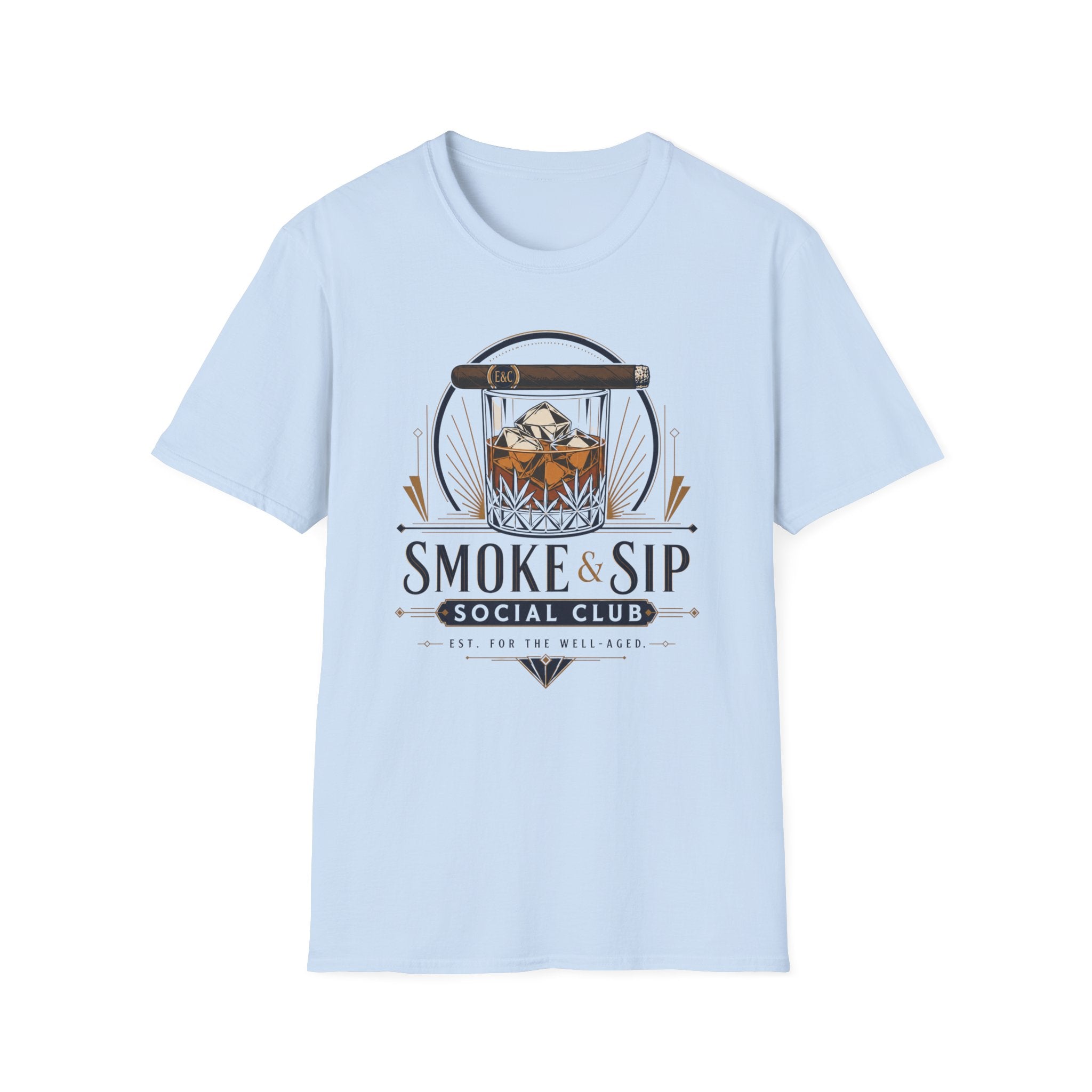 Whiskey & Cigar Smoke & Sip T-Shirt