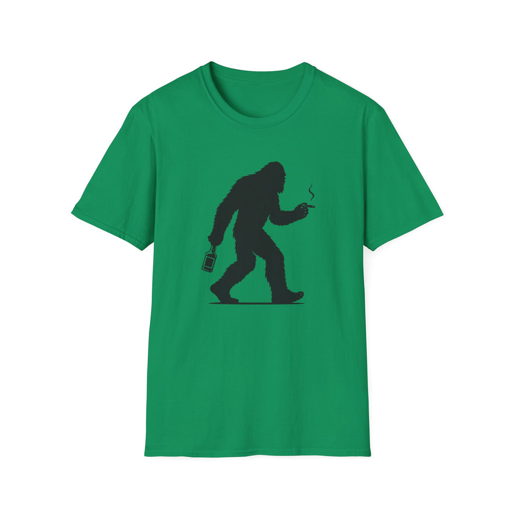 Bigfoot Cigar & Whiskey Silhouette T-Shirt