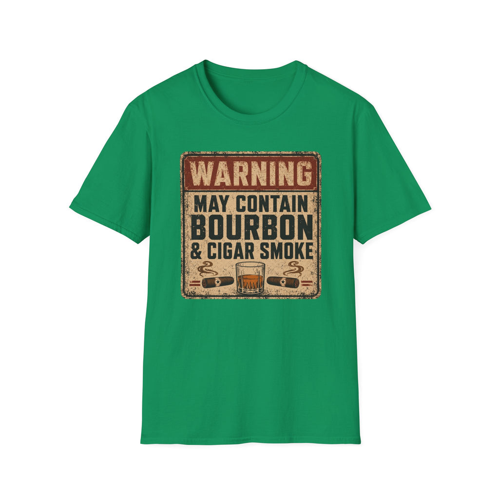 Warning: May Contain Bourbon & Cigar Smoke T-Shirt