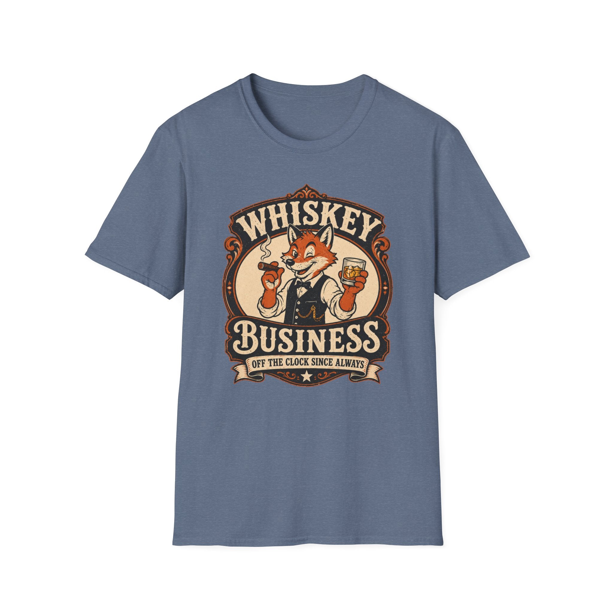Whiskey Business Retro Fox T-Shirt