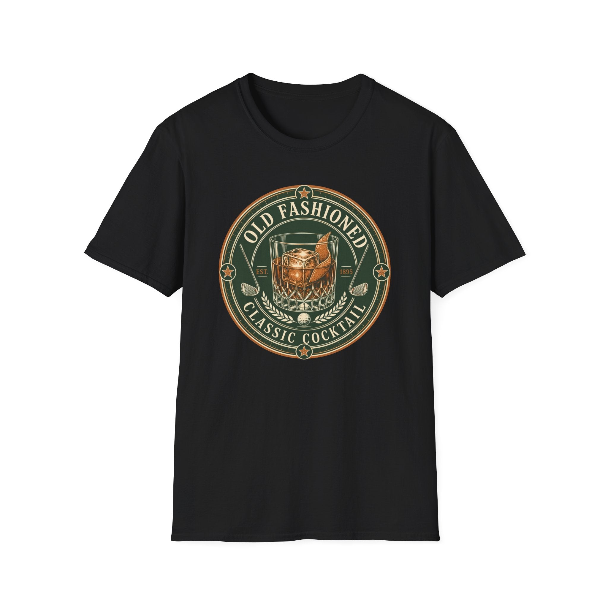 Old Fashioned Cocktail Golf T-Shirt
