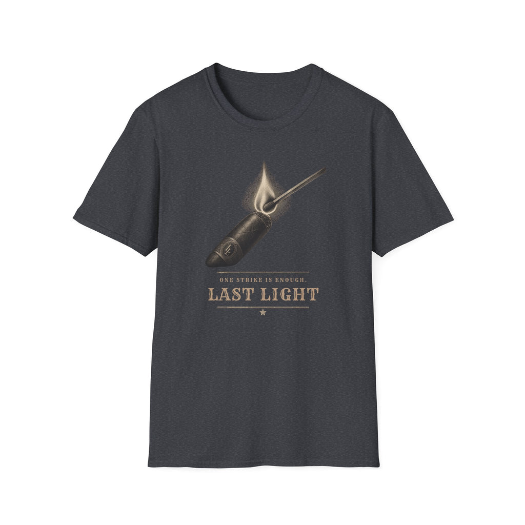 Last Light Vintage Matchstick Flame Graphic T-Shirt