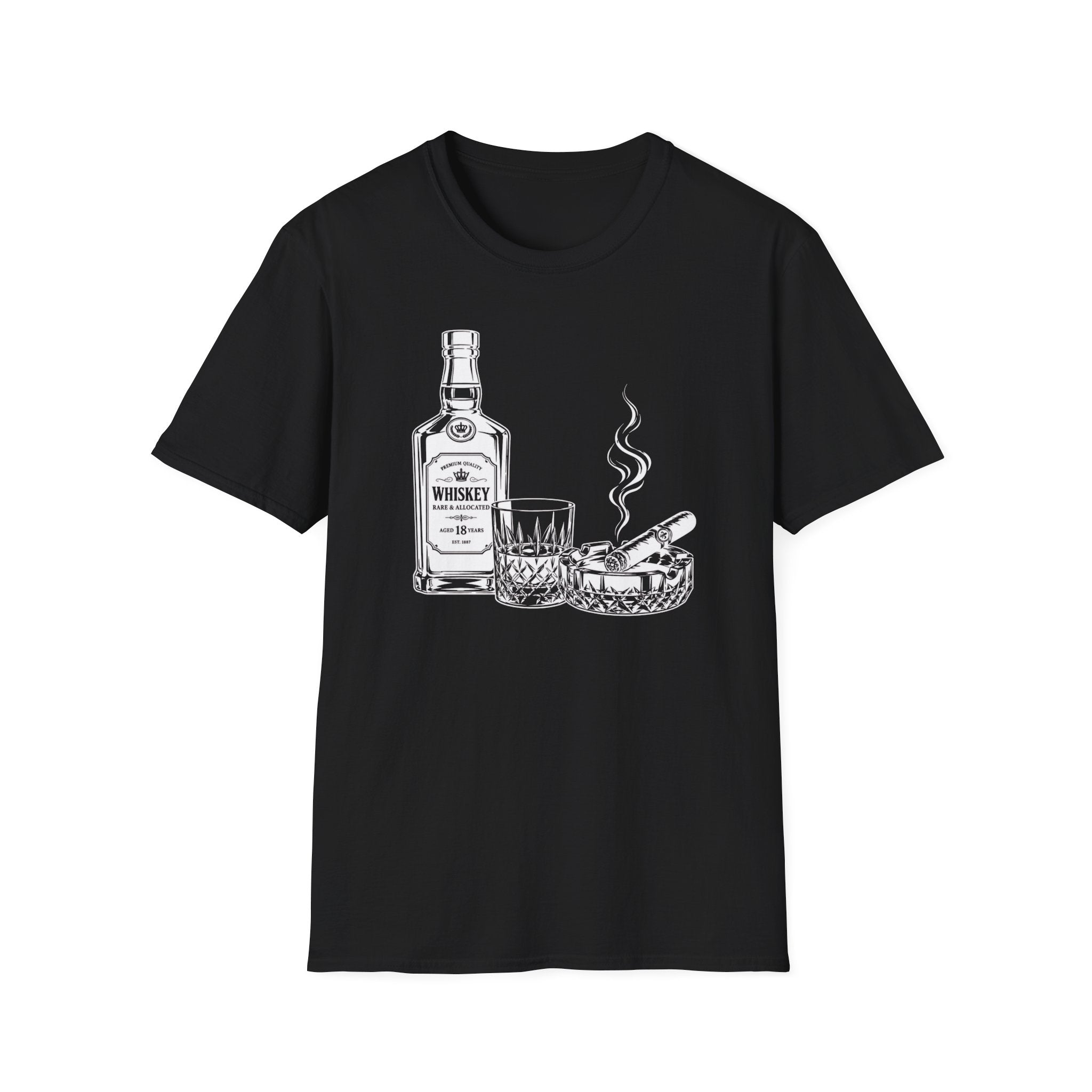 Bottle Glass Cigar Ashtray T-Shirt