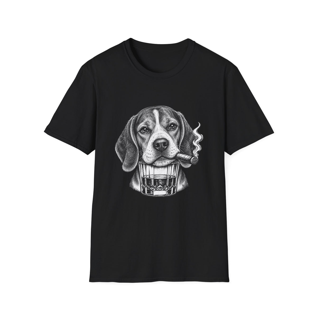 Beagle Cigar Whiskey T-shirt