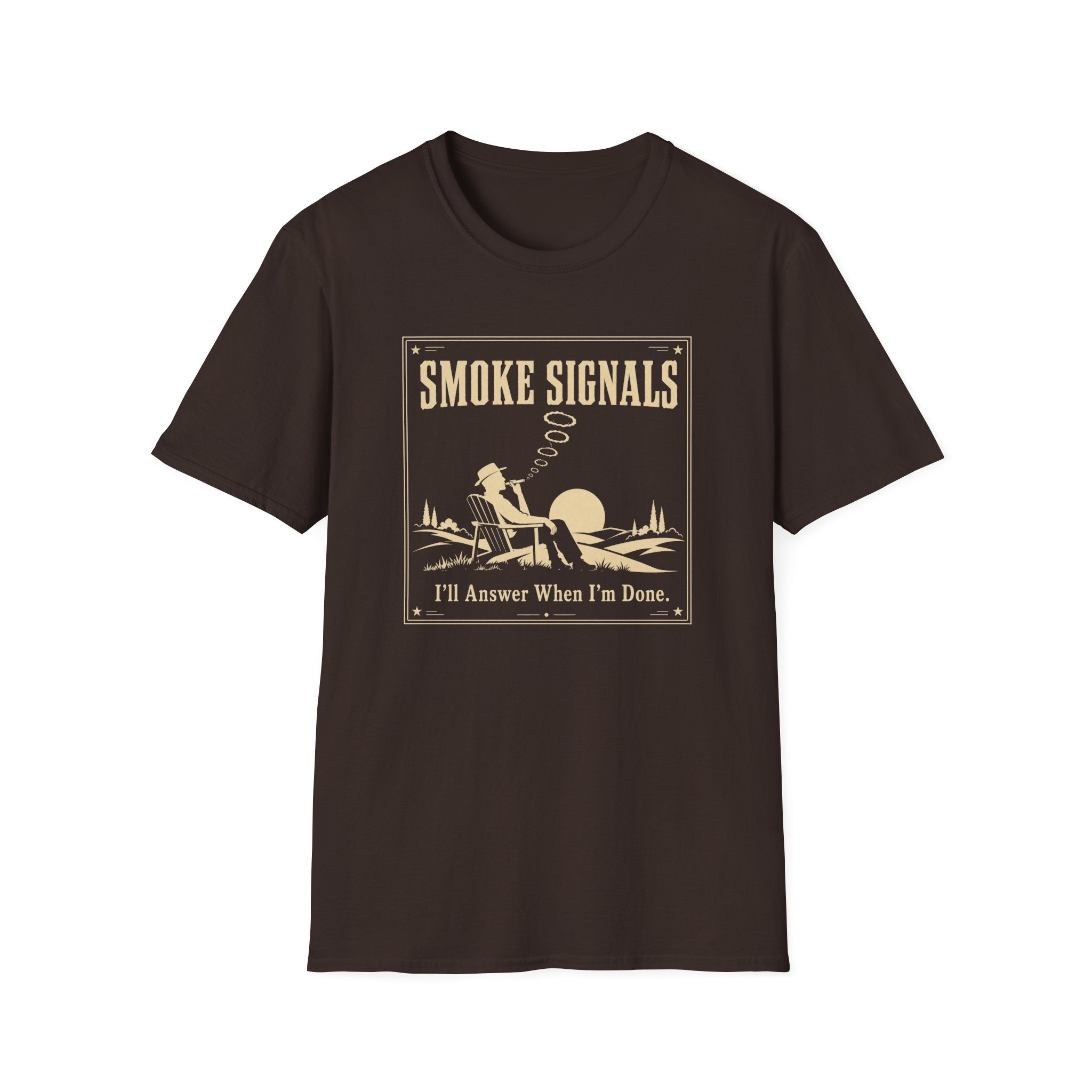 Smoke Signals Vintage Camper Relaxing T-Shirt