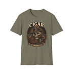 Copy of Cigar Life Skull T‑Shirt — Vintage Biker Cigar Smoking Tee