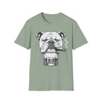 Bulldog with Cigar T-Shirt — Retro Grumpy Dog Graphic Tee