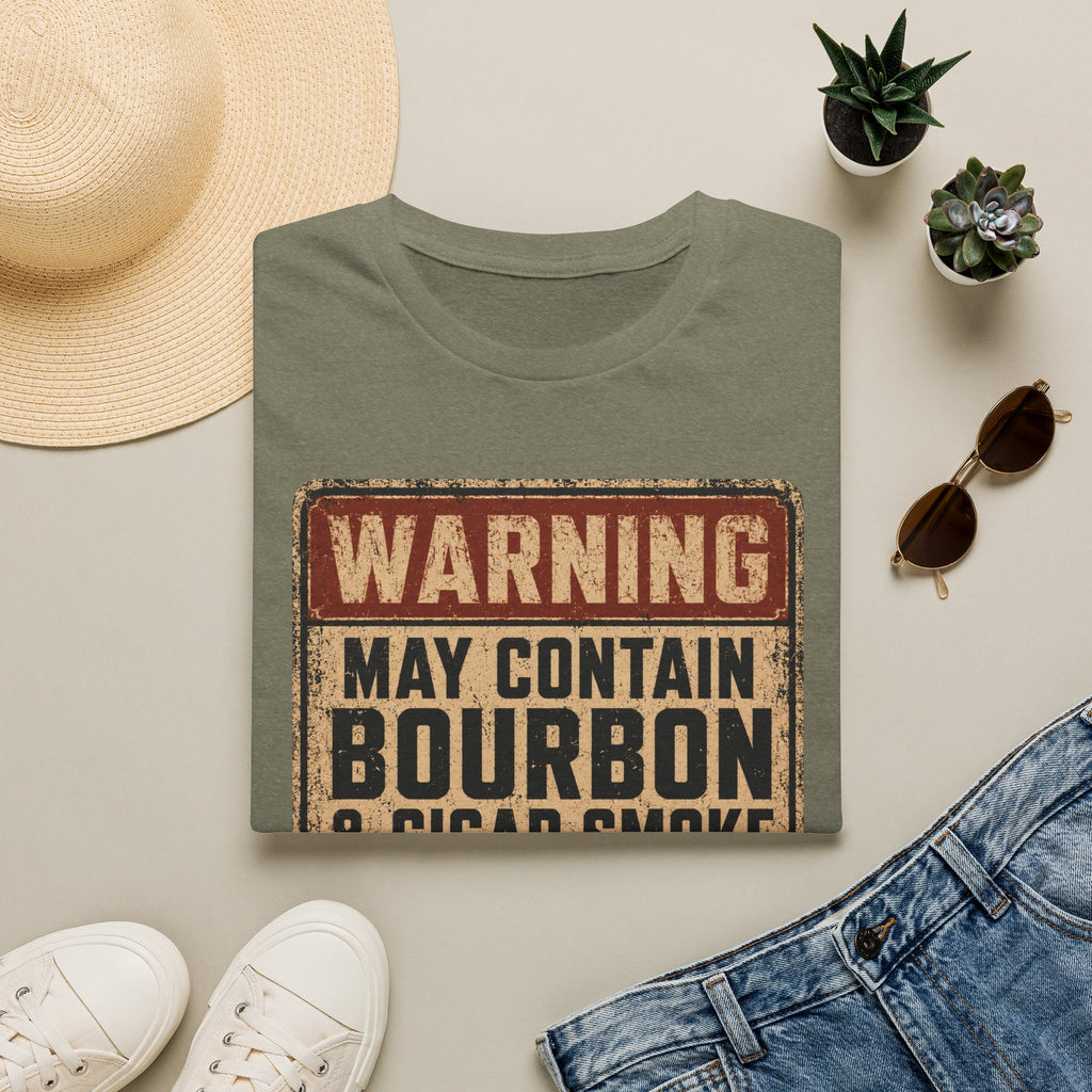 Copy of Warning: May Contain Bourbon & Cigar Smoke T-Shirt