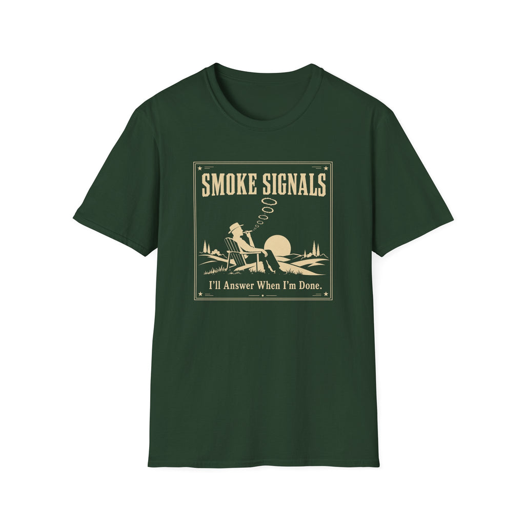 Smoke Signals Vintage Camper Relaxing T-Shirt