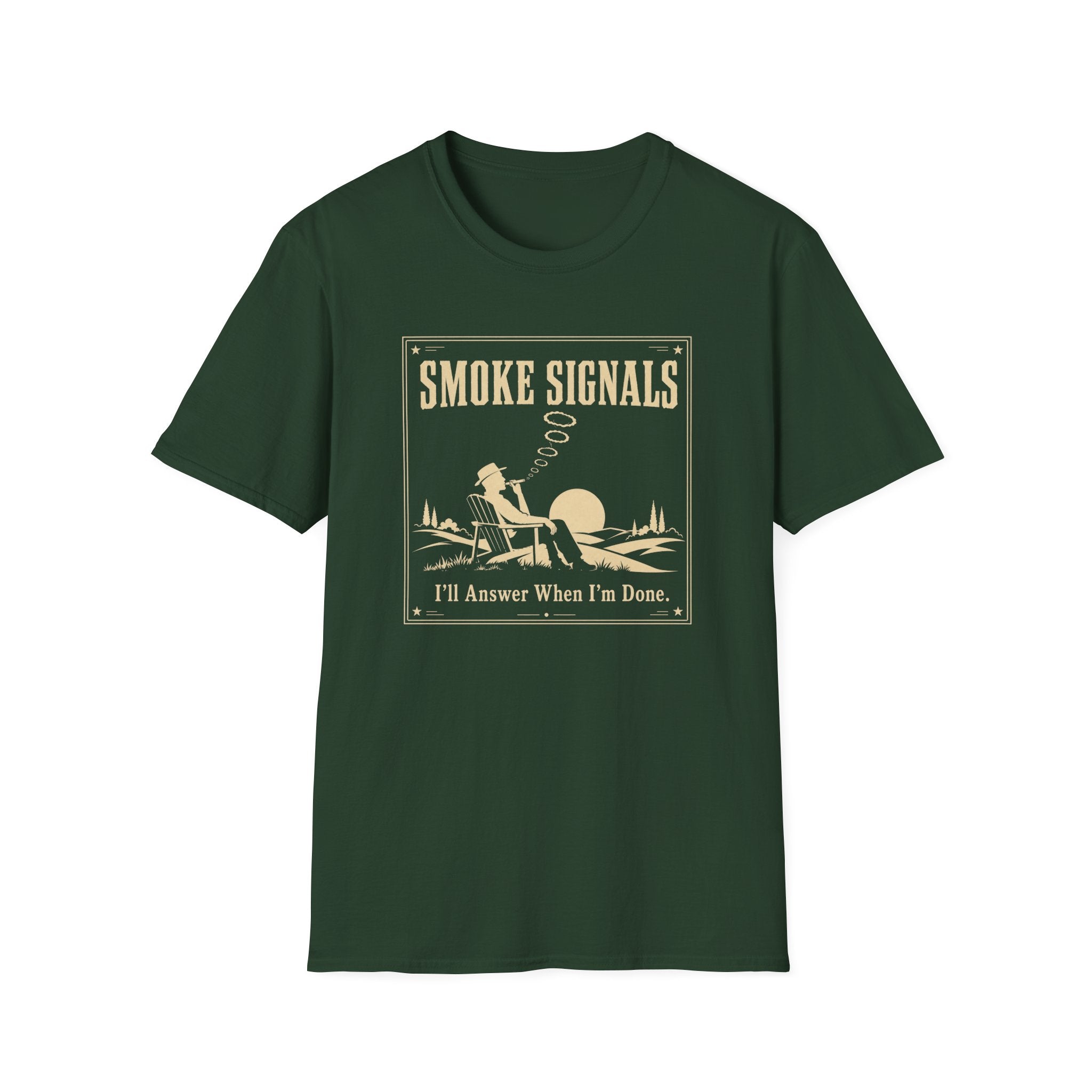 Smoke Signals Vintage Camper Relaxing T-Shirt