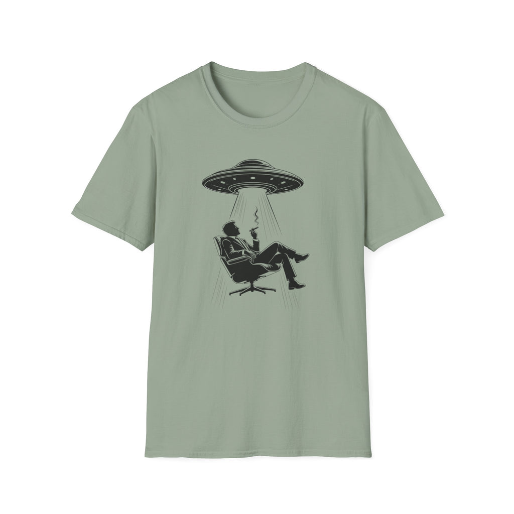UFO Abduction Tee — Vintage Alien Beam Graphic T-Shirt