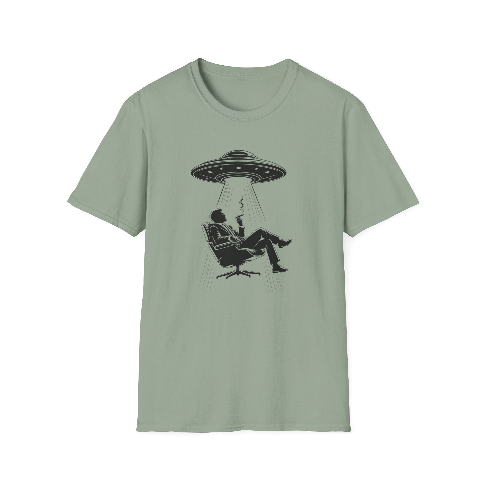 UFO Abduction Tee — Vintage Alien Beam Graphic T-Shirt