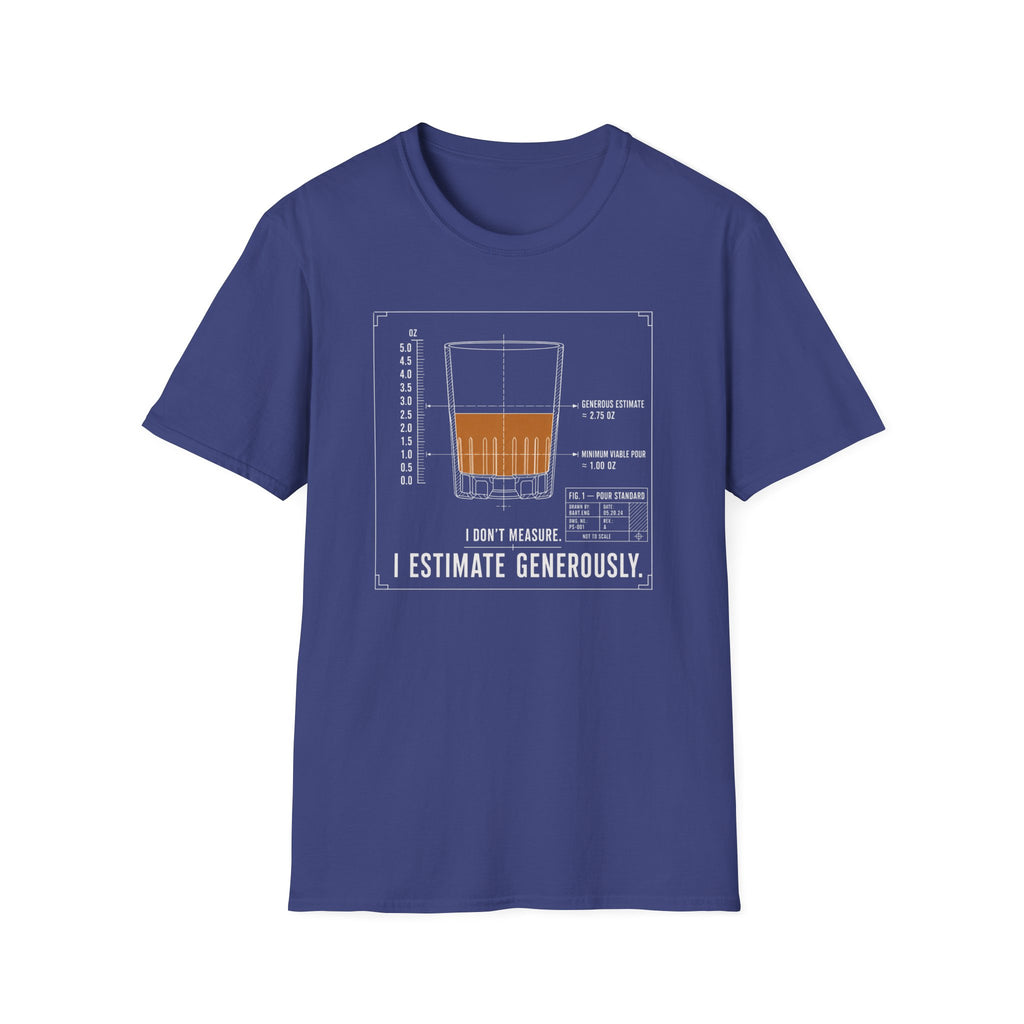 Whiskey Glass Diagram T-Shirt